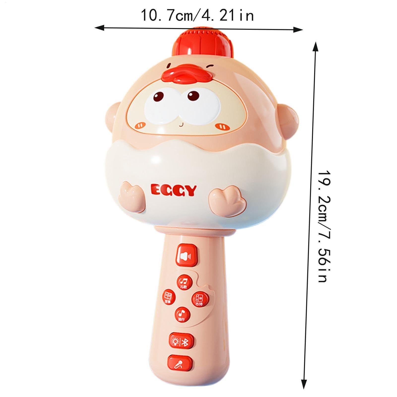 Cute Duck Karaoke Machine, Wireless Microphone, Built in Speaker, Kids Singing System, Fun Led Lights Parties, Birthdays, Indoor and Outdoor Use, Bluetooth