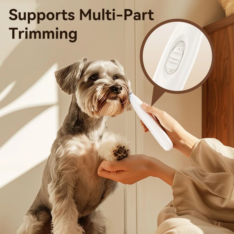 Professional Dog Car Grooming Clippers Cordless Low Noise LED Light Two Speed Adjustment Small Pet Hair Trimmer for Home Grooming Optional ABS Ceramic Stainless Steel Pet Electric Clipper For foots