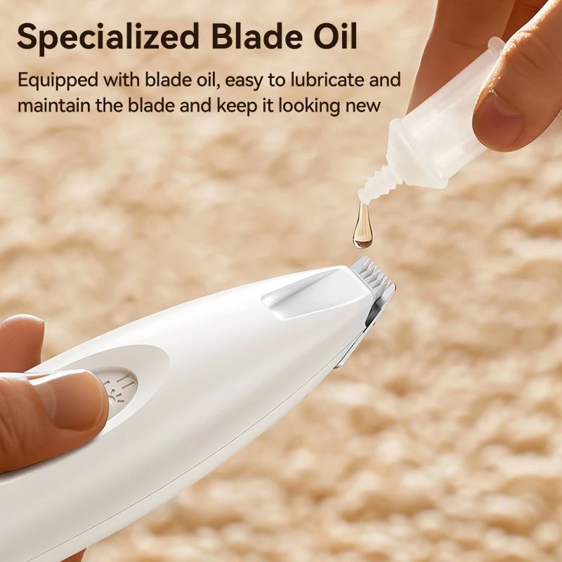 Professional Dog Car Grooming Clippers Cordless Low Noise LED Light Two Speed Adjustment Small Pet Hair Trimmer for Home Grooming Optional ABS Ceramic Stainless Steel Pet Electric Clipper For foots