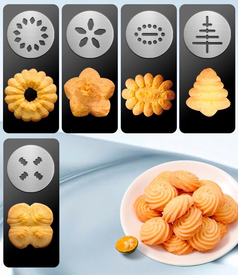 Stainless Steel Cookies Press Cookie Press  Kit for with 8 Piping Tips and 13 Discs for DIY Maker and Decorating Baking Supplies Cake Icing Decorating Set DIY Christmas Cookies and Decorating
