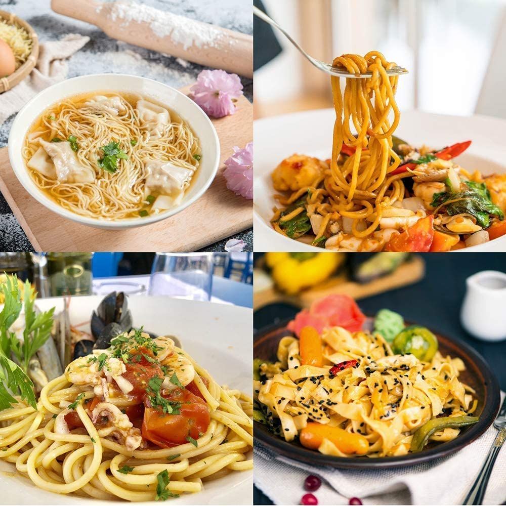 Stainless Steel Noodle Maker,Manual Pasta Machine Stainless Steel Pasta Maker Pasta Press Noodle Machine, kitchen Aid Asseccories Pasta Tools Stainless Steel Household Small Manual Noodle Pressing