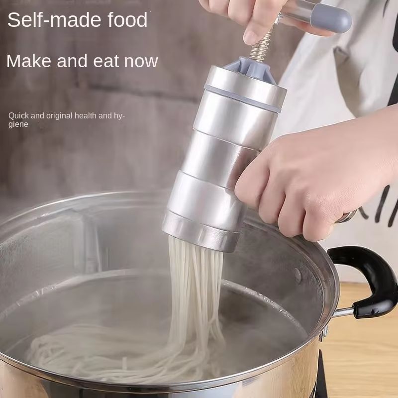 Stainless Steel Noodle Maker,Manual Pasta Machine Stainless Steel Pasta Maker Pasta Press Noodle Machine, kitchen Aid Asseccories Pasta Tools Stainless Steel Household Small Manual Noodle Pressing