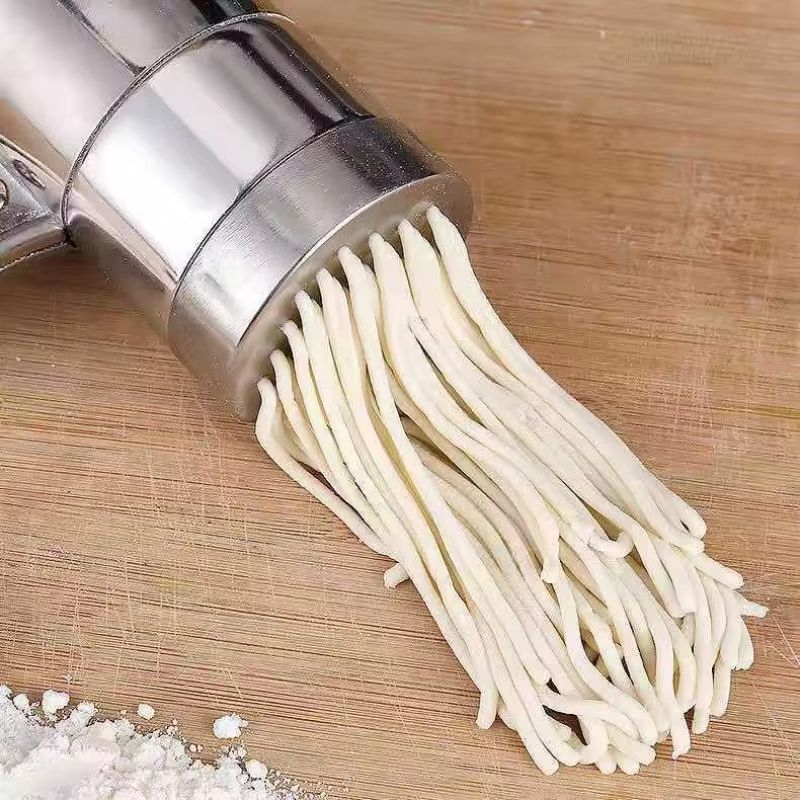 Stainless Steel Noodle Maker,Manual Pasta Machine Stainless Steel Pasta Maker Pasta Press Noodle Machine, kitchen Aid Asseccories Pasta Tools Stainless Steel Household Small Manual Noodle Pressing