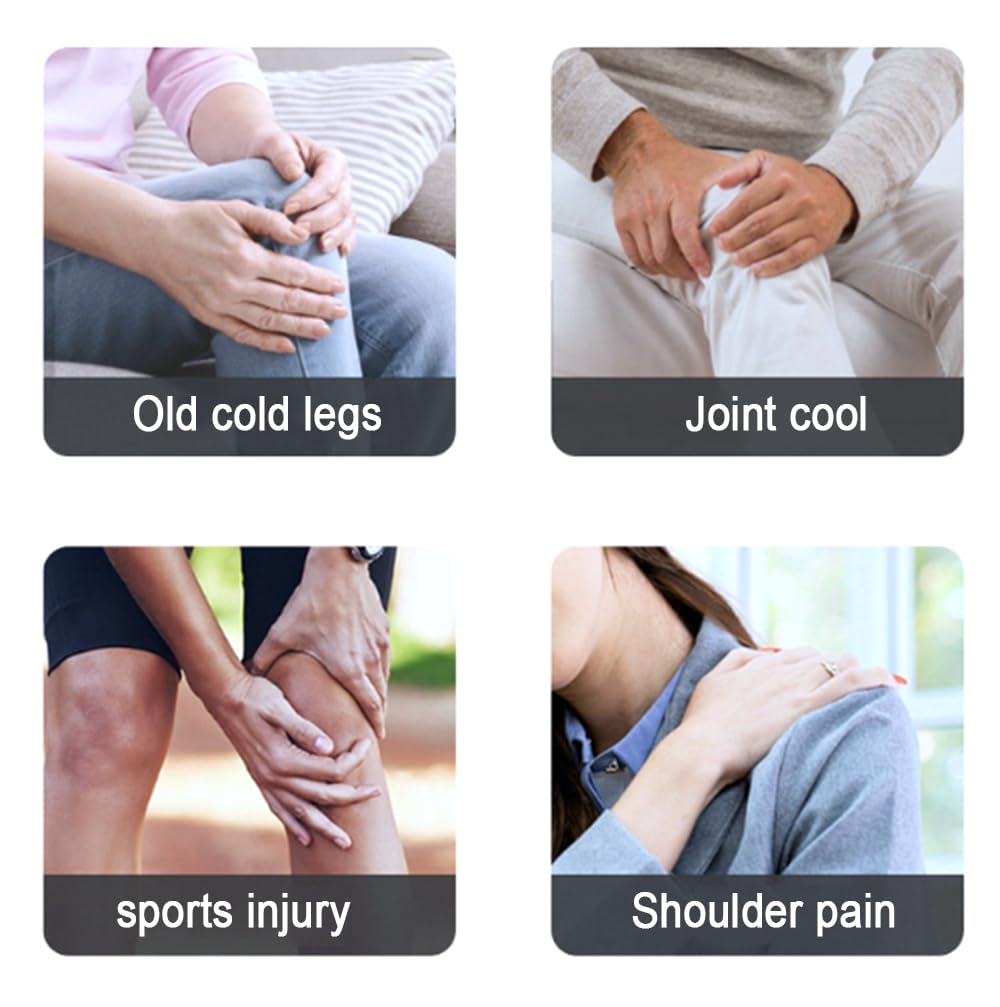 Cordless Heated Knee Massager, MultiFunctional  Rechargeable Heated Knee Brace for Pain Relief Arthritis 3-in-1 Massager for Knee Shoulder Elbow, for Home or Office Use，Gifts for Men Women Seniors