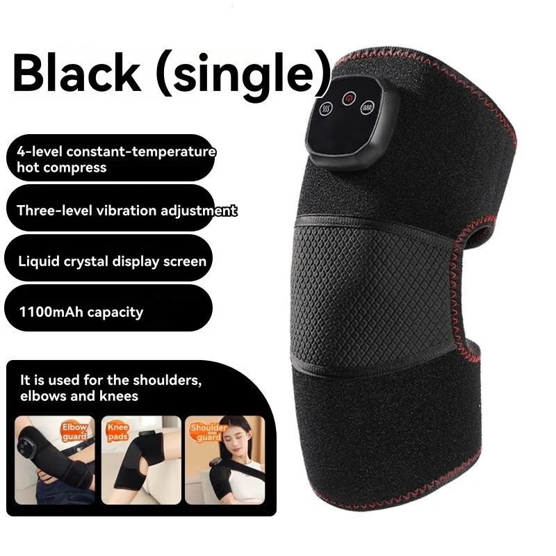 Cordless Heated Knee Massager, MultiFunctional  Rechargeable Heated Knee Brace for Pain Relief Arthritis 3-in-1 Massager for Knee Shoulder Elbow, for Home or Office Use，Gifts for Men Women Seniors