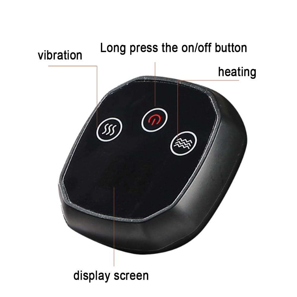 Cordless Heated Knee Massager, MultiFunctional  Rechargeable Heated Knee Brace for Pain Relief Arthritis 3-in-1 Massager for Knee Shoulder Elbow, for Home or Office Use，Gifts for Men Women Seniors