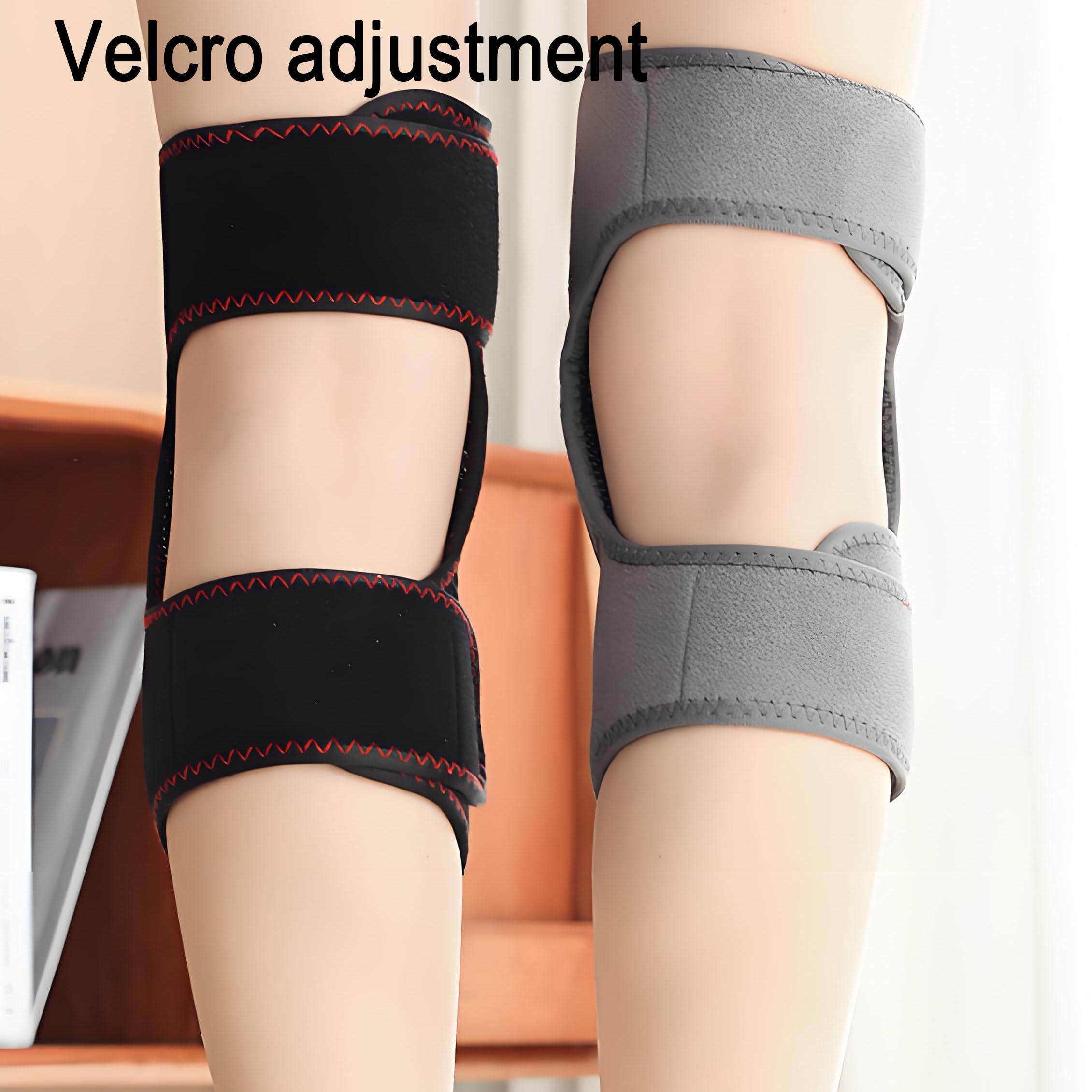 Cordless Heated Knee Massager, MultiFunctional  Rechargeable Heated Knee Brace for Pain Relief Arthritis 3-in-1 Massager for Knee Shoulder Elbow, for Home or Office Use，Gifts for Men Women Seniors