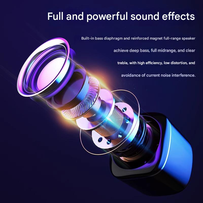 Renew Laptop Audio Speakers, Stereo Speaker System with USB Power Supply, Portable USB Speaker for Desktop, Anti-Interference Portable Speaker for Smartphones, Portable Speaker for Smartphones