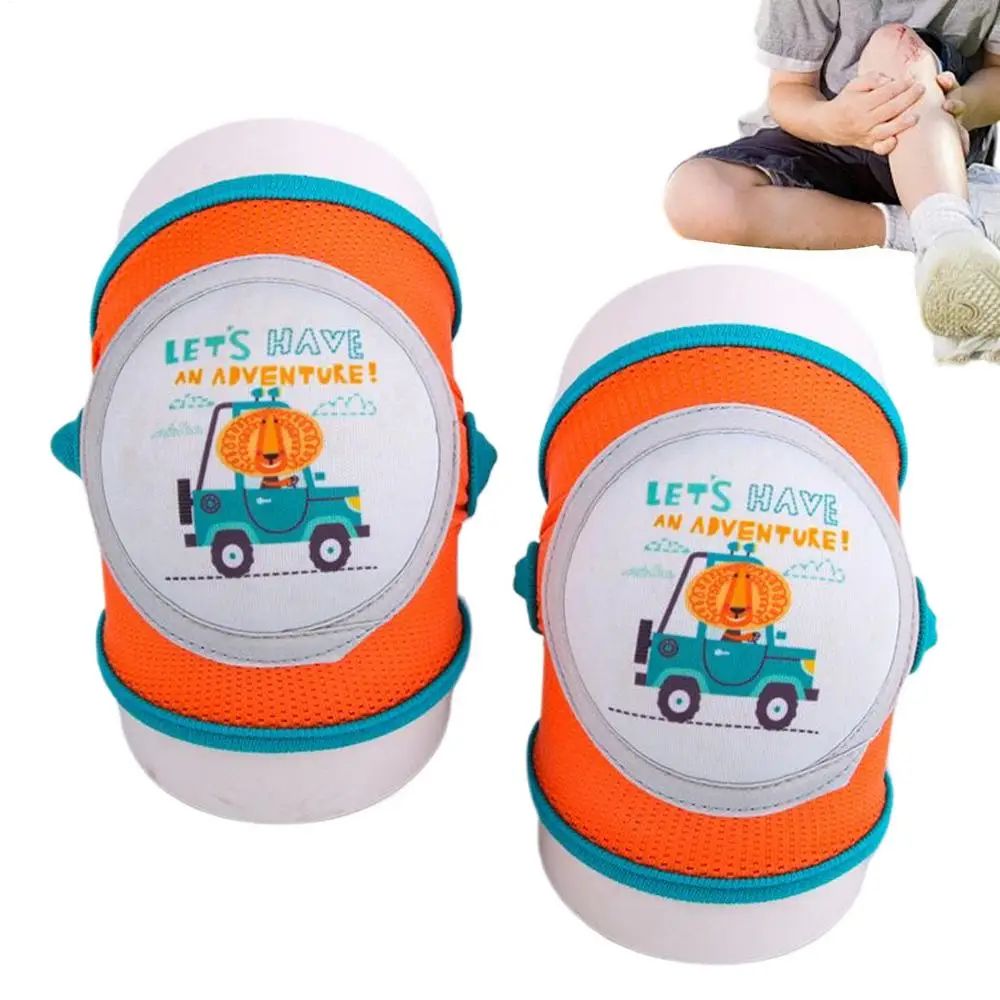 Baby Toddler Anti-slip Knee Pads for Crawling Baby Boys Girls Adjustable Crawling Knee Pads Elastic Leg Warmers Safety Knee Protectors Mesh Breathable Baby Kneepads Knee Protective Cover