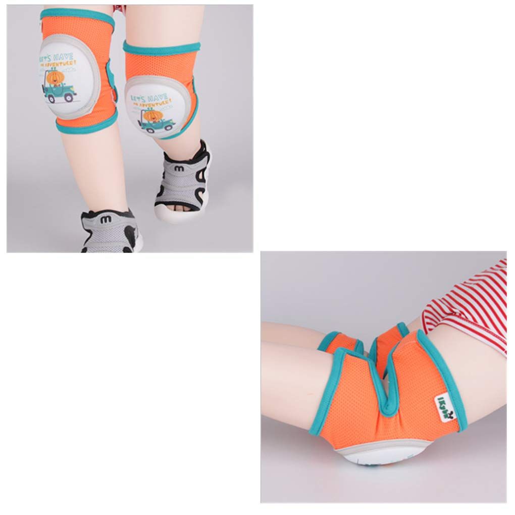 Baby Toddler Anti-slip Knee Pads for Crawling Baby Boys Girls Adjustable Crawling Knee Pads Elastic Leg Warmers Safety Knee Protectors Mesh Breathable Baby Kneepads Knee Protective Cover