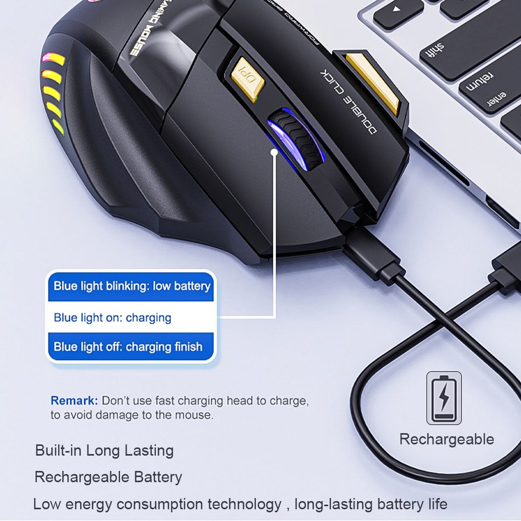 Best price for Wireless Gaming Mouse, Rechargeable Silent Wireless ...