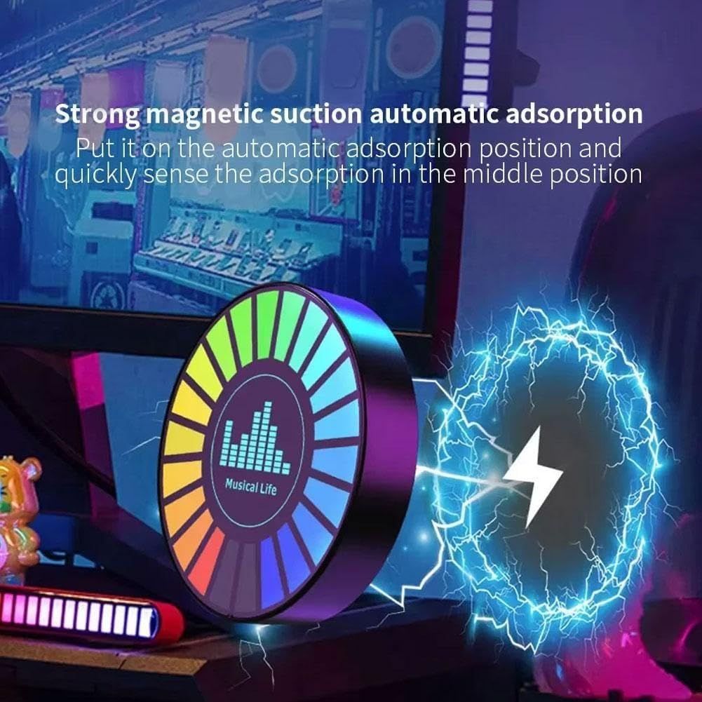 RGB Sound Control Fragrance Light LED Music Rhythm Ambient Lights Clip-on Air Vent Freshener Pickup Lamp Universal Interior Accessories for Car Home Party