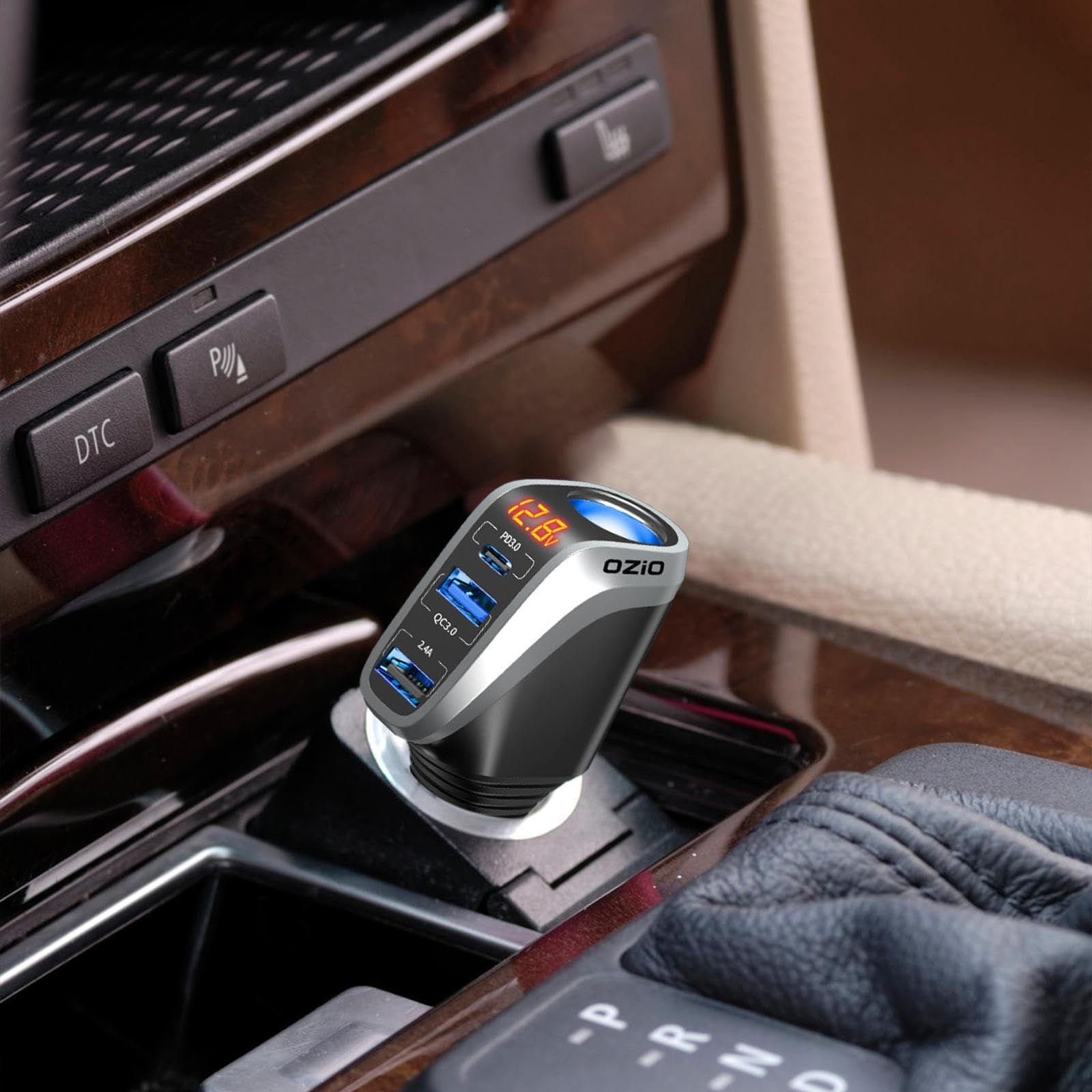 188W Car Charger QC3.0 PD20W High-Speed Charging 3-Port USB Adapter Compatible with iPhone/Samsung 12V/24V Lighter Socket High-Speed Charging New 2026 Model with Reliable Electronic Components