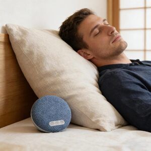 New Ultra Thin Mini Sleeping Bluetooth Speaker White Noise HiFi Stereo Sound Wireless MP3 Music Player Timed Shutdown Audio Player  Portable Wireless Sleep Headphones for Home, Bedroom, Perfect Gift