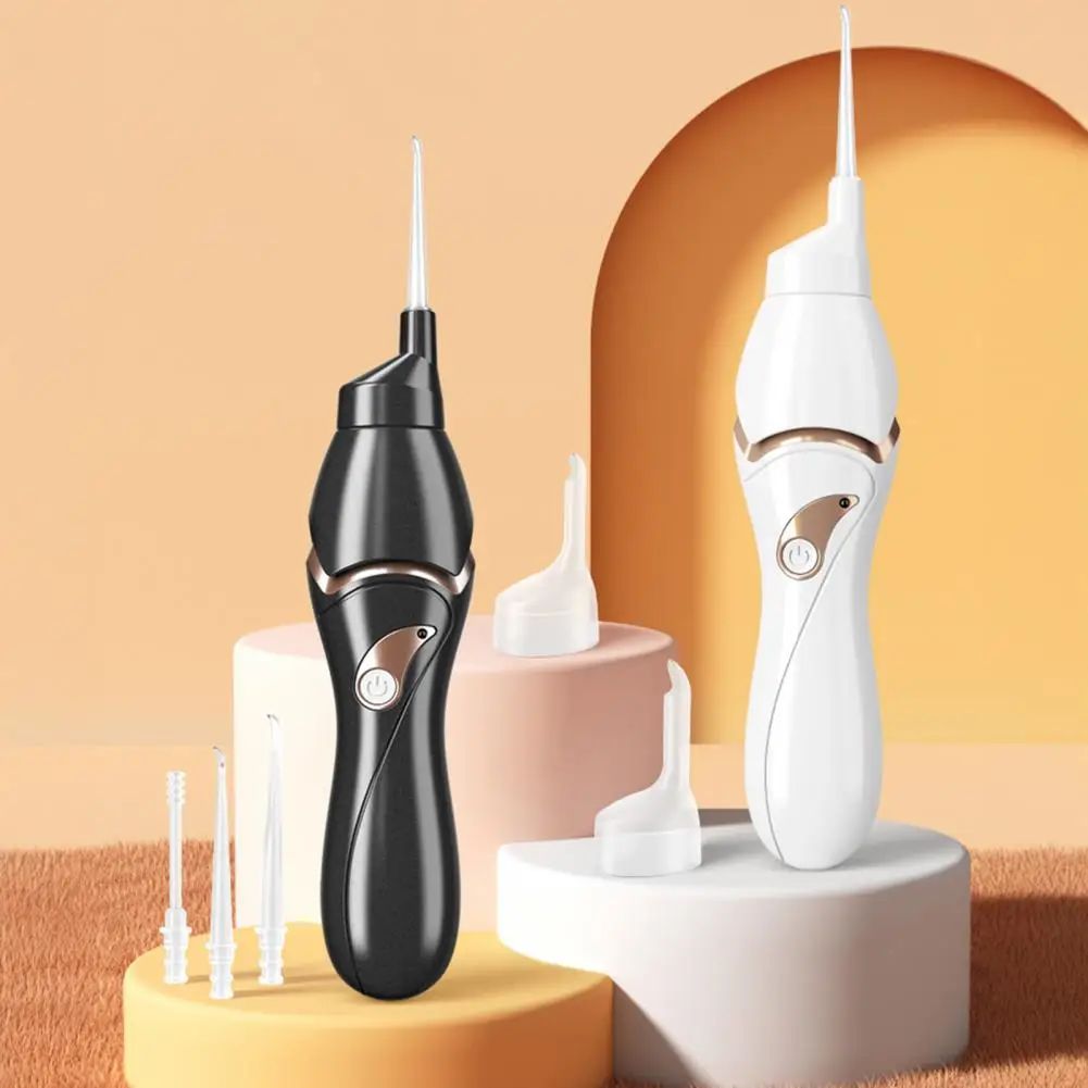 New Electric Ear Wax Remover with Built-in LED Lights Ear Pick Spoon Low Noise USB Charging Spiral Ear Cleaning Tool Sturdy USB Electric Luminous Spoon Set, Ear Cleaning Tool for Adults Kids