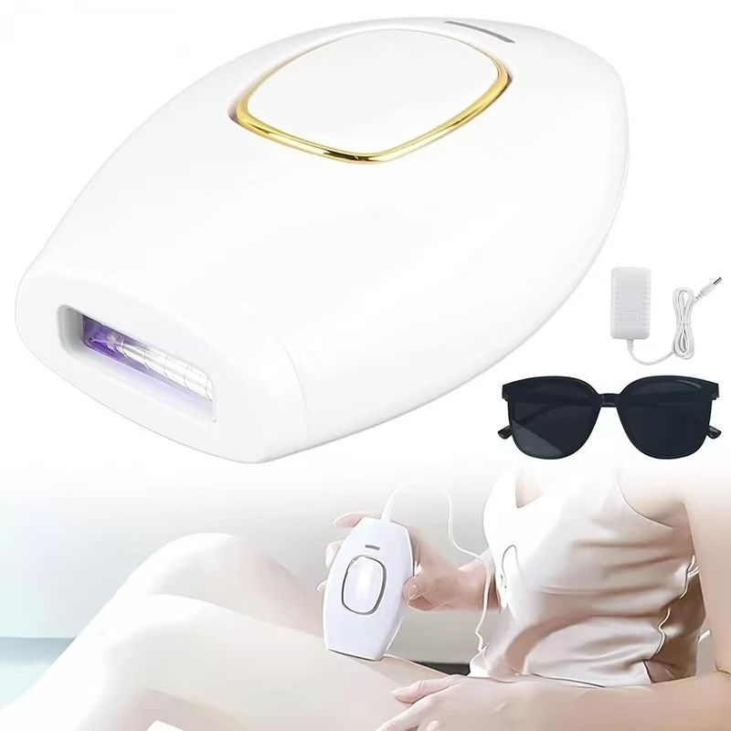 New Permanent IPL Hair Remover Laser Hair Removal for Your Home Portable Mini Laser Hair Removal Device with 500,000 Flashes, 5 Adjustable Energy Levels for Effective on Body, Face, and Bikini Area