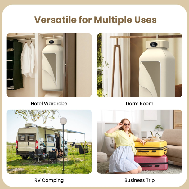 New Home Portable Multifunctional Dryer Electric Clothes Dryer Low-noise Foldable Laundry Dryer Warm air Heating clothing  Foldable Electric Clothes Dryer Electric Heated Clothes Airer for Camping RV