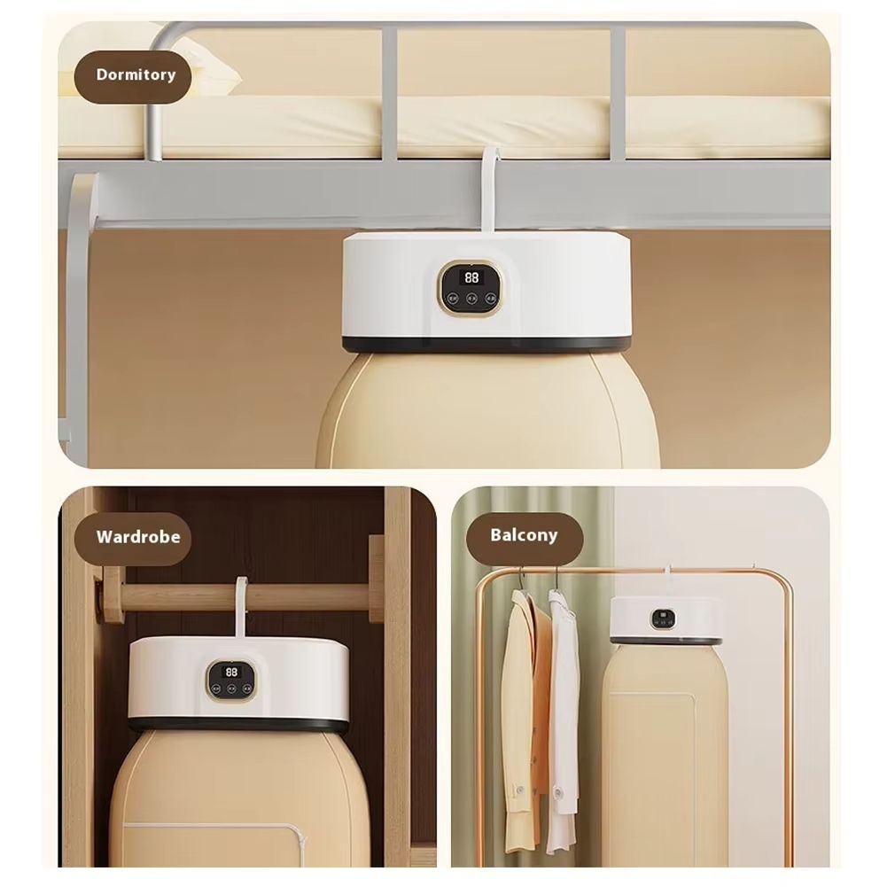 New Home Portable Multifunctional Dryer Electric Clothes Dryer Low-noise Foldable Laundry Dryer Warm air Heating clothing  Foldable Electric Clothes Dryer Electric Heated Clothes Airer for Camping RV