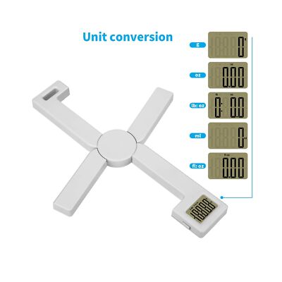 Portable Food Scale Travel Scale for Food, Small Folding Digital Kitchen Scale for Food, Collapsible Mini Pocket Scale Grams and Ounces, Perfect for Diet Calorie Control Compact Kitchen