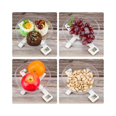 Portable Food Scale Travel Scale for Food, Small Folding Digital Kitchen Scale for Food, Collapsible Mini Pocket Scale Grams and Ounces, Perfect for Diet Calorie Control Compact Kitchen