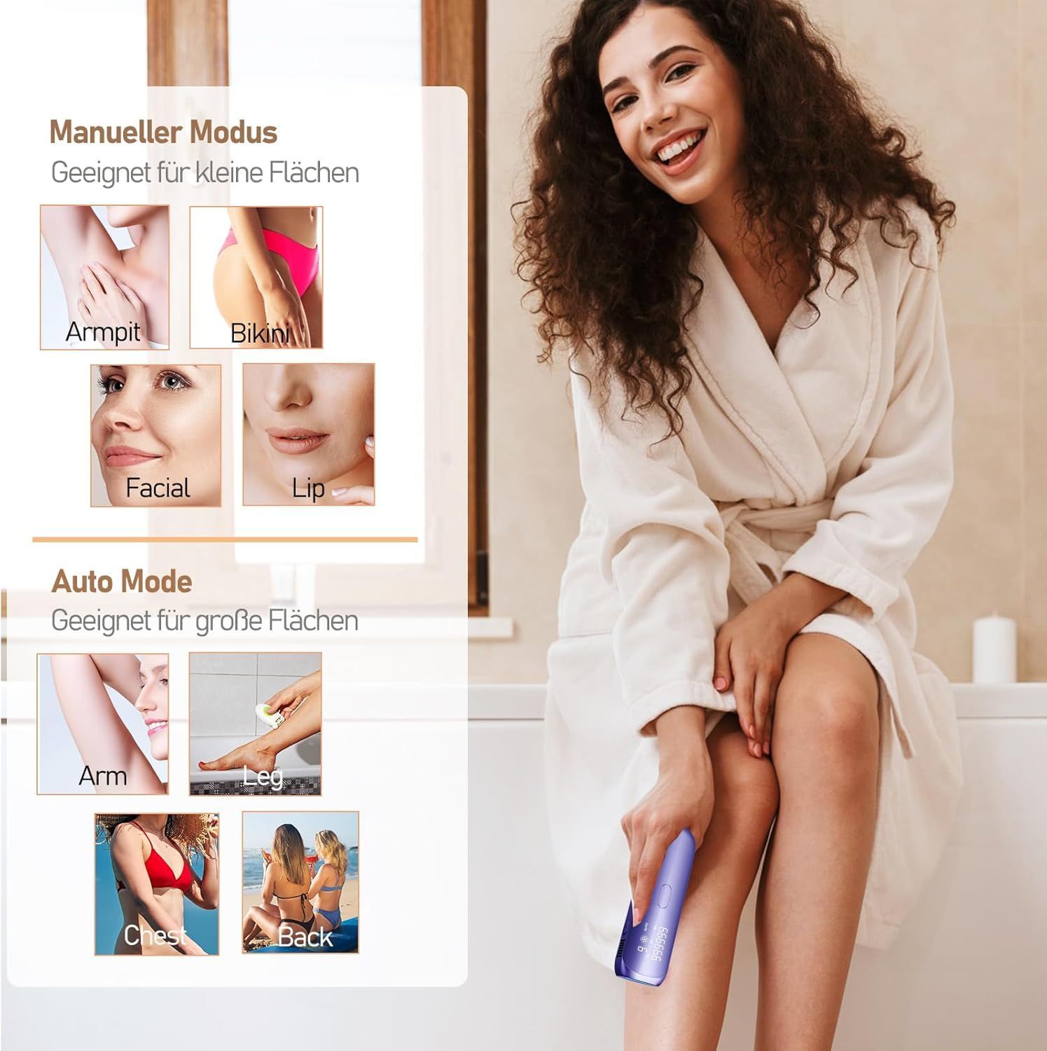 Painless IPL Hair Removal Device with Ice Cooling System, Laser Hair Removal Permanent Hair Removal With Ice-Cooling, At-Home Hair Remover Painless & Long-Lasting Results Best Gifts for Women and Men