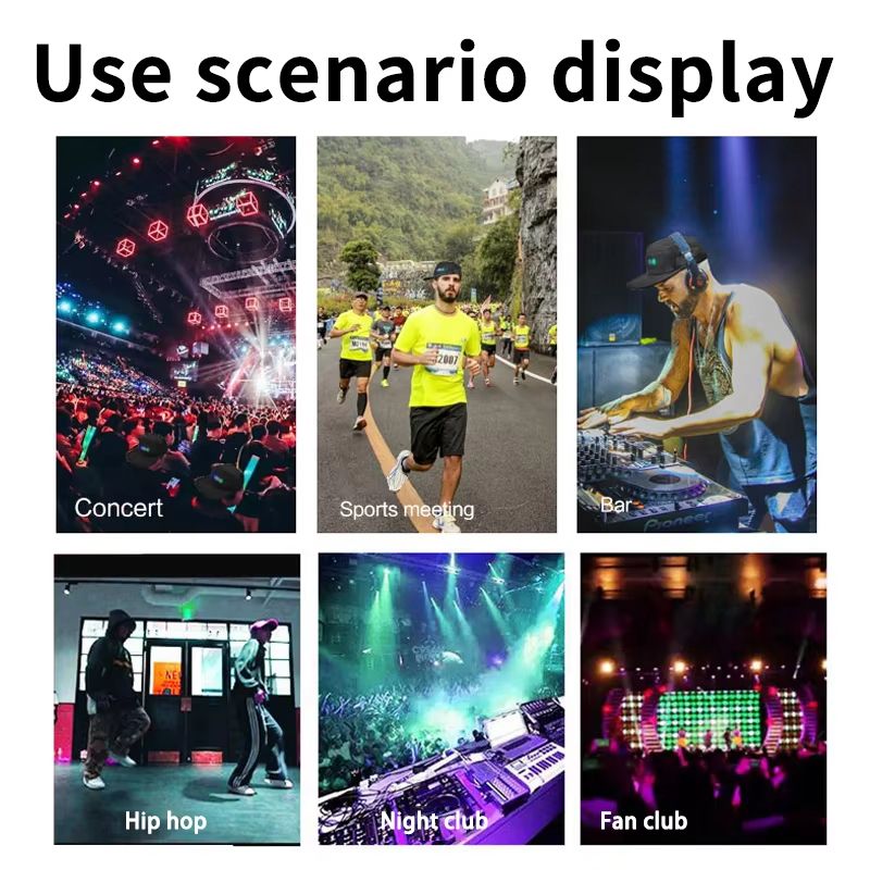 LED Unisex Baseball Cap 5V Rechargeable Bluetooth APP Programmable LED Scrolling DIY Display Board LED Display Screen Smart Hat Adjustable Cool LED Baseball Cap Bluetooth Full Color Display Message