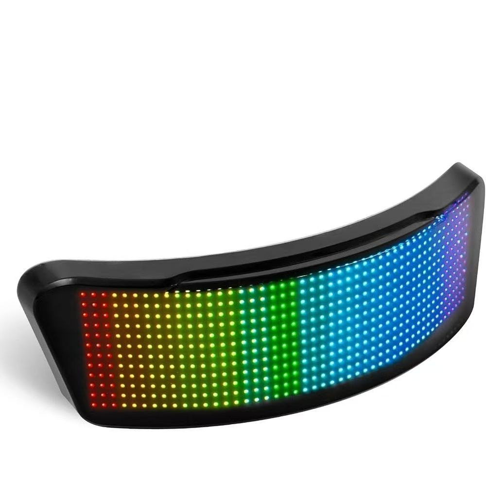 4 in 1 Motorcycle Helmet Light LED Kit Turn Signal/Brake Light/Speedometer/Custom Pattern Smart Helmet Tail Light with APP Control Quick Install IPX5 Waterproof Taillight for Motorcycle, Bicycle, Bike