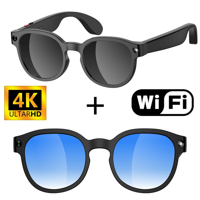 Latest AI Smart Glasses AI Translation 8MP HD Camera 4K Shooting Image Conversation Recording Listening To Music Smart Glasses Waterproof Camera Photo Video Call Advanced Intelligent Wearable Eyewear