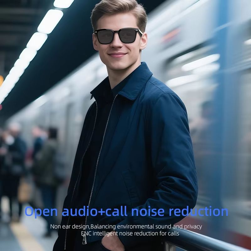 Latest AI Smart Glasses AI Translation 8MP HD Camera 4K Shooting Image Conversation Recording Listening To Music Smart Glasses Waterproof Camera Photo Video Call Advanced Intelligent Wearable Eyewear