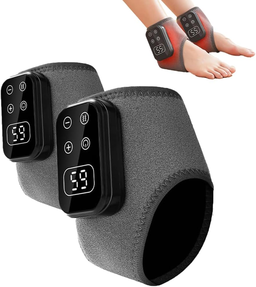 Foot Advanced Renew Triple Method Massager, with 5 Vibration Modes and 6 Heat Levels, Suitable for Reducing Fatigue and Plantar Fasciitis,  USB Charging Cordless Design Foot Massage, Travel & Home Use