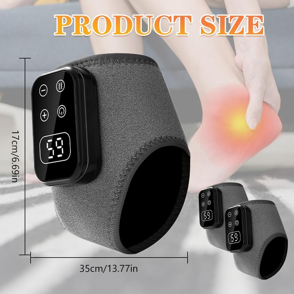 Foot Advanced Renew Triple Method Massager, with 5 Vibration Modes and 6 Heat Levels, Suitable for Reducing Fatigue and Plantar Fasciitis,  USB Charging Cordless Design Foot Massage, Travel & Home Use