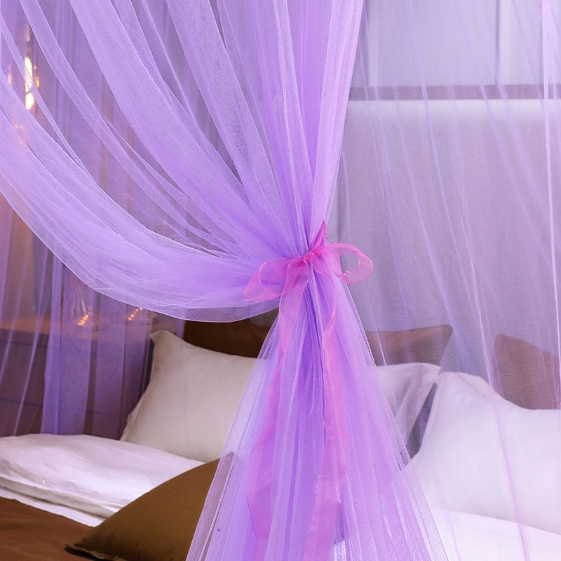 Mosquito Net Bed Canopy, Princess Canopy Bed Curtain Fine Sheer Mesh Dome Bed Canopies, Kids & Adults Lace Tent for Twin Full Queen King Bed Household Bedroom Dome Floor-to-ceiling Mosquito Net