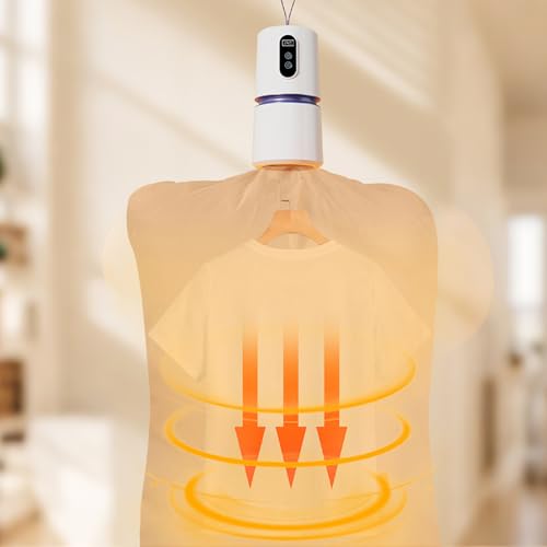 Portable Clothes Dryer, Quick Drying Mini Laundry Dryers for Clothes with Drying Bag, 110v Small Compact  Foldable Electric Dryer Machine for Travel, RV, Apartment