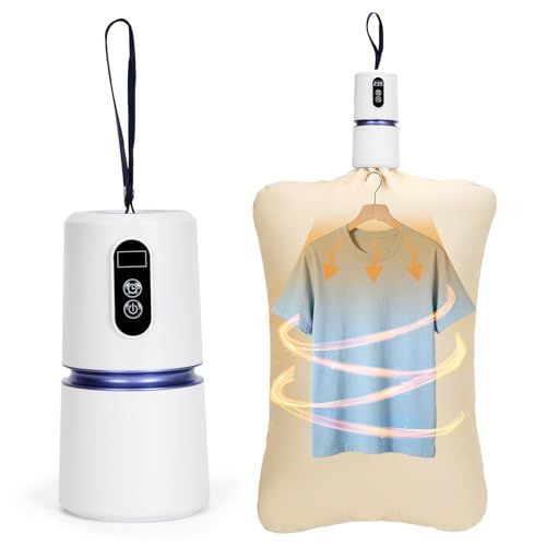 Portable Clothes Dryer, Quick Drying Mini Laundry Dryers for Clothes with Drying Bag, 110v Small Compact  Foldable Electric Dryer Machine for Travel, RV, Apartment