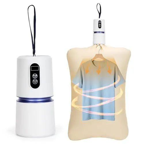 Portable Clothes Dryer, Quick Drying Mini Laundry Dryers for Clothes with Drying Bag, 110v Small Compact  Foldable Electric Dryer Machine for Travel, RV, Apartment