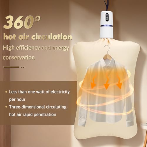 Portable Clothes Dryer, Quick Drying Mini Laundry Dryers for Clothes with Drying Bag, 110v Small Compact  Foldable Electric Dryer Machine for Travel, RV, Apartment