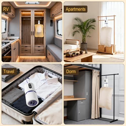 Portable Clothes Dryer, Quick Drying Mini Laundry Dryers for Clothes with Drying Bag, 110v Small Compact  Foldable Electric Dryer Machine for Travel, RV, Apartment