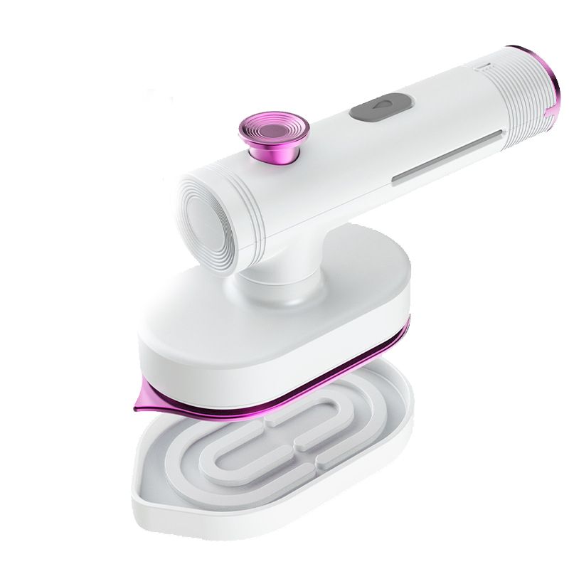Ultra-Light 2-in-1 Mini Steam Iron, Portable Travel Steam Iron with 60ml Large Tank, 90° Rotatable Handle & Precision Tip for Collars, Handheld Clothes Steamer for Home, Office, Dorm