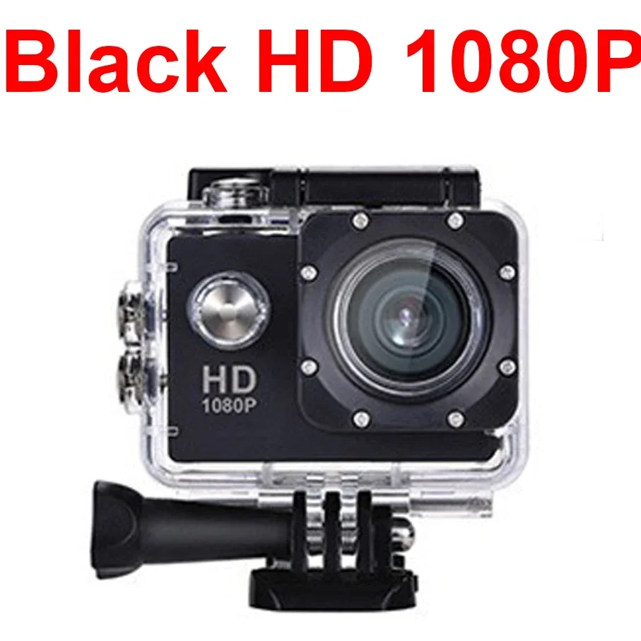 New 1080P high-definition sports camera, outdoor cycling, diving, waterproof and anti shake camera, Significant Gift Record Memory , 1080P 30fps 12MP 30M Sports Camera 2 Inch with Accessories