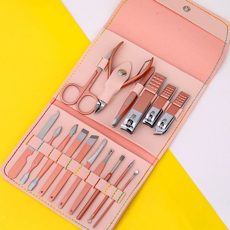 12/16-Piece German-Engineered Stainless Steel Nail Clipper Set - Salon-Grade Rustproof Manicure Kit for Professional/Home/Bulk Use