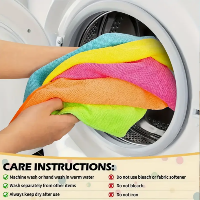 5 Pack Antimicrobial Reusable Cleaning Pads - Heavy-Duty Washable Kitchen Scrub Cloths for Sink, Stove & Multi-Surface Cleaning, Eco-Friendly Dishwashing Cloth Set (Durable Square Design)