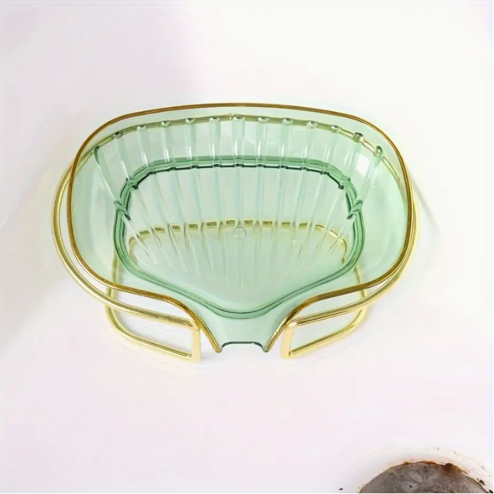 3-Pack Innovative Self-Draining Soap Dish - Durable Plastic Soap Tray Holder with Drainage Holes, Space-Saving Bathroom Organizer for Sink, Countertop & Shower (Stylish Home Décor Accessories)