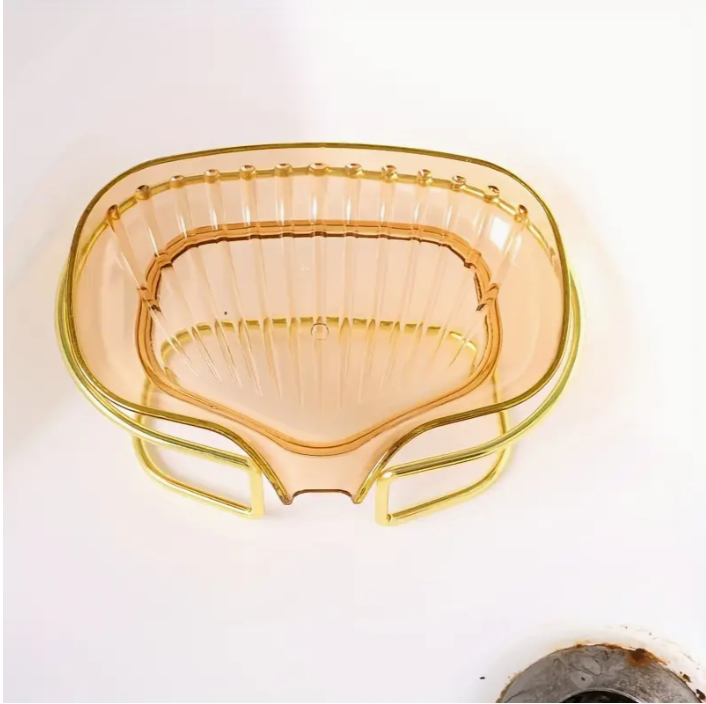 3-Pack Innovative Self-Draining Soap Dish - Durable Plastic Soap Tray Holder with Drainage Holes, Space-Saving Bathroom Organizer for Sink, Countertop & Shower (Stylish Home Décor Accessories)
