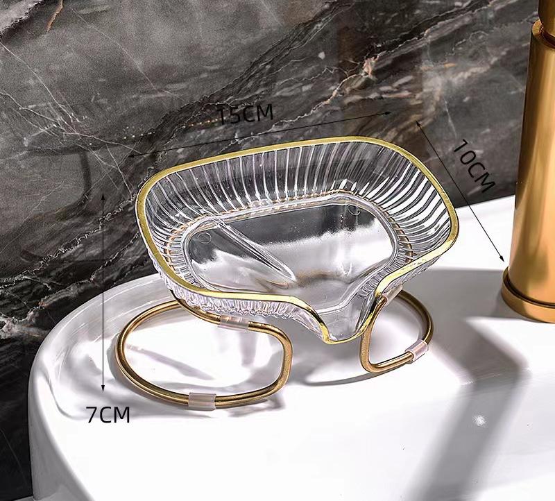 3-Pack Innovative Self-Draining Soap Dish - Durable Plastic Soap Tray Holder with Drainage Holes, Space-Saving Bathroom Organizer for Sink, Countertop & Shower (Stylish Home Décor Accessories)