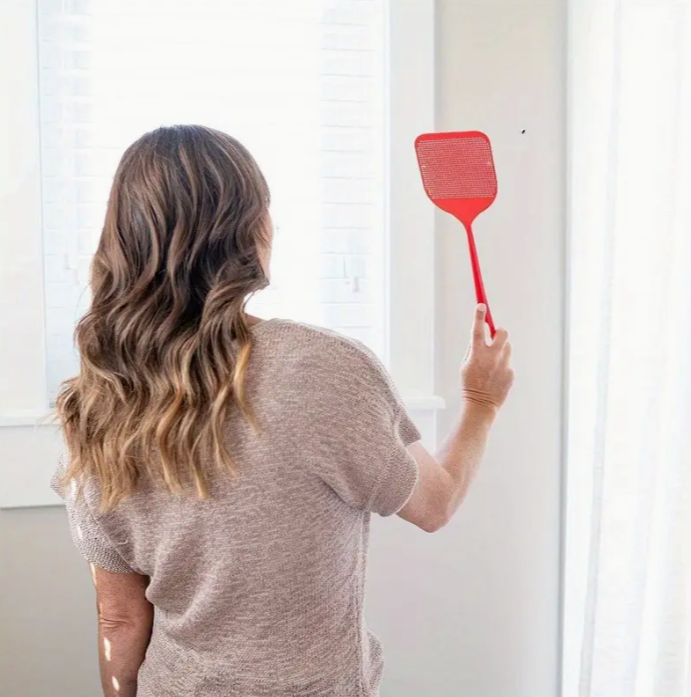 3-Pack Heavy-Duty Bug Zapper Racket Set - Flexible Non-Scratch Manual Fly Swatter with Extendable Handle for Indoor/Outdoor Use, Effective Mosquito & Spider Killer (Safe for Kids & Pets）
