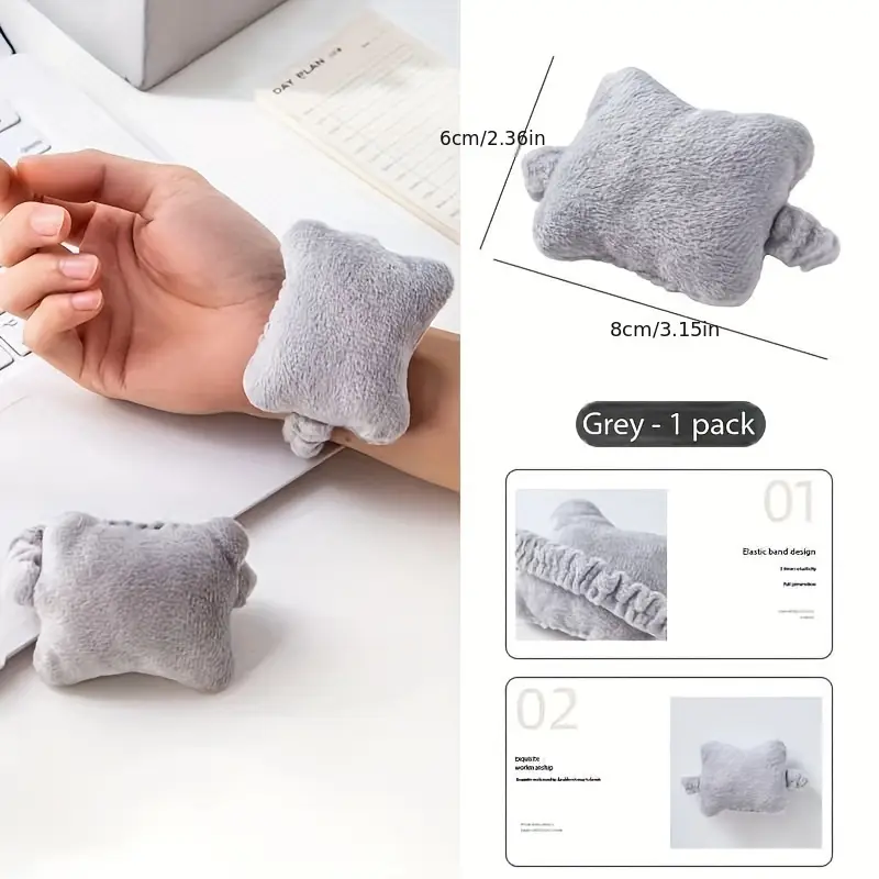 Wrist Support Pillow for Office Workers, Anti-Wear Hand Pad, Keyboard Typing Support, Mouse Pad, Small Pillow for Desk, Ergonomic Hand Support Tool
