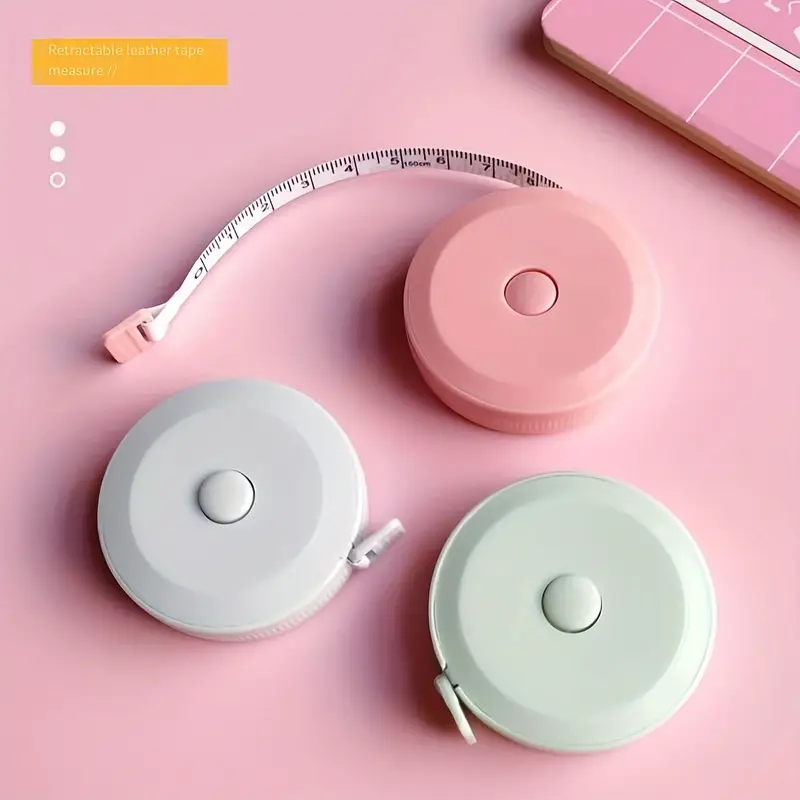 Black Friday Flash Sale! 3pcs Mini Retractable Tape Measure | Double-Sided Portable Measuring Tool for Sewing/Tailoring/Knitting – Durable Blade (3-5 Days Delivery)