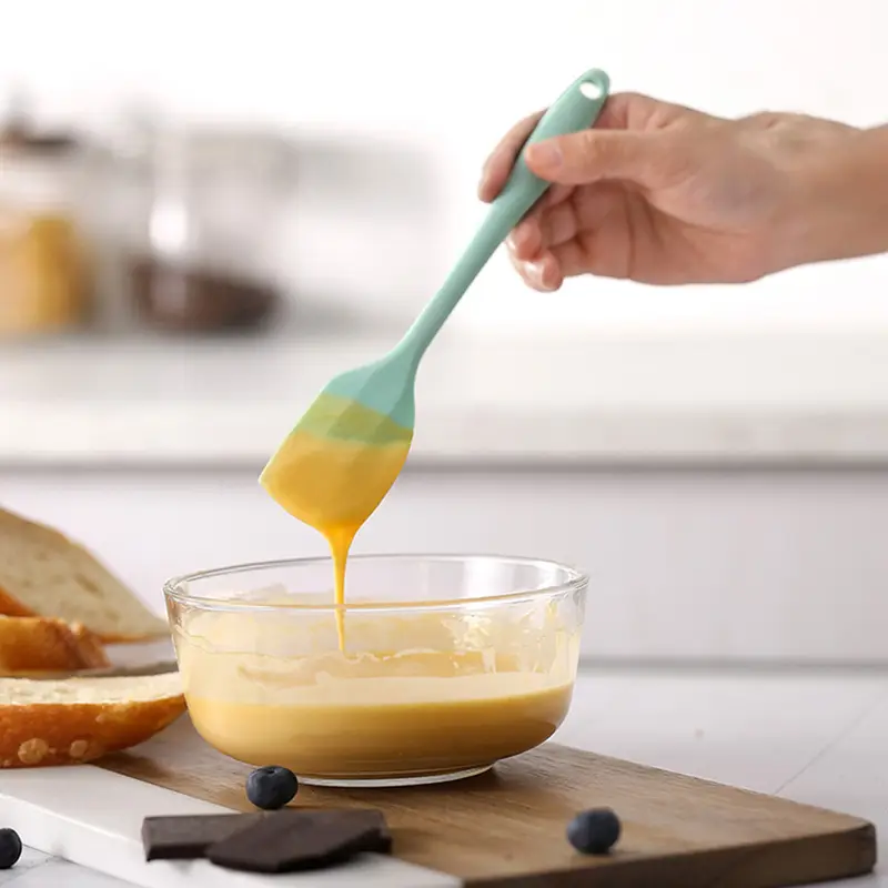 Kitchen Baking Tools - Silicone Spatula & Cream Spatula | Heat-Resistant Non-Stick Baking Accessories for Cakes, Cookies & Pastries