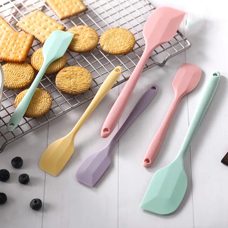 Kitchen Baking Tools - Silicone Spatula & Cream Spatula | Heat-Resistant Non-Stick Baking Accessories for Cakes, Cookies & Pastries