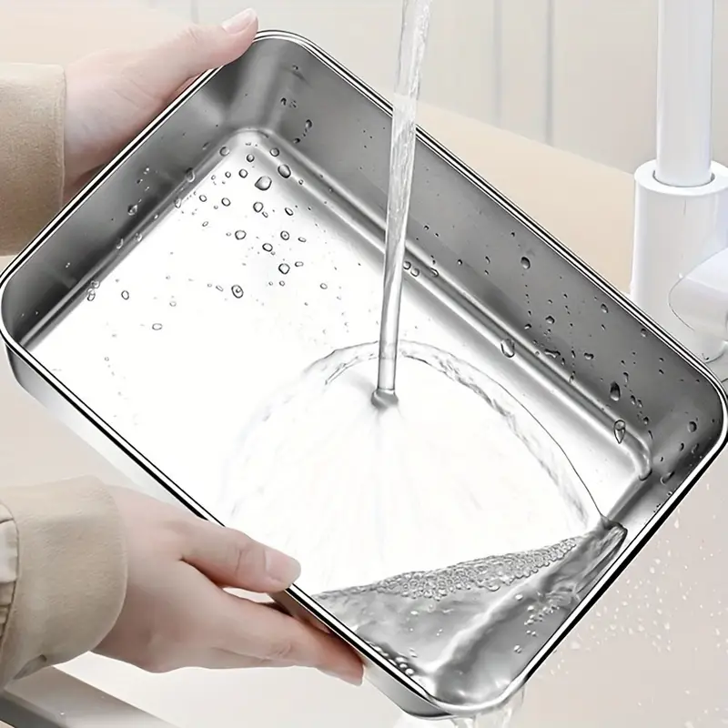 1/2 Pcs Durable 304 Stainless Steel Food Containers | Leak-Proof Flip Lids | BPA-Free & Multi-Oven Safe | Rectangular Stackable Organizers for Fridge/Pantry